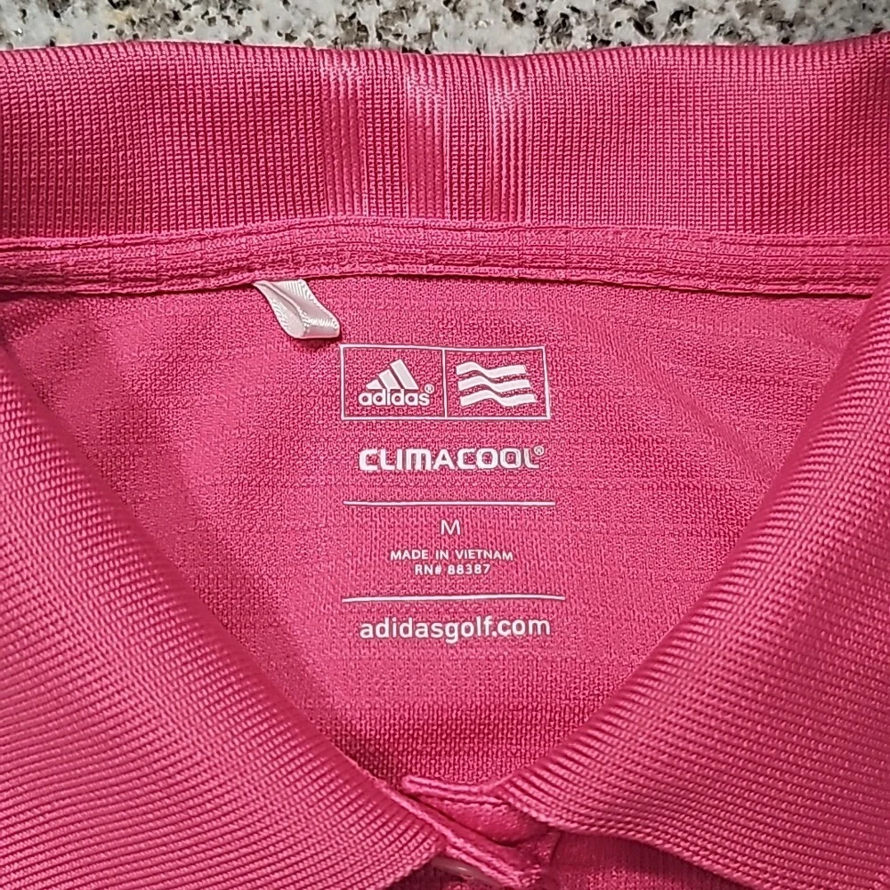 Adidas ClimateCool Sleeveless Button up Pink Top Size M - Picture 5 of 8